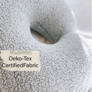 Sherpa nursing pillow cover, Oeko-Tex certified breastfeeding pillow slip cover, Teddy u-shaped pillow cover