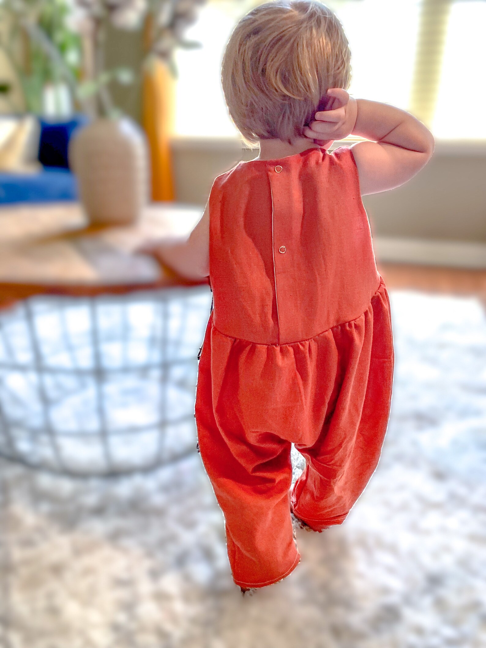 Linen baby romper unisex baby romper oversized linen baby Etsy