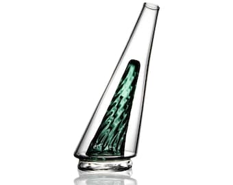 Hand Made Clear Replacement Glass for Puffco Peak Pro 2.0 — Emerald