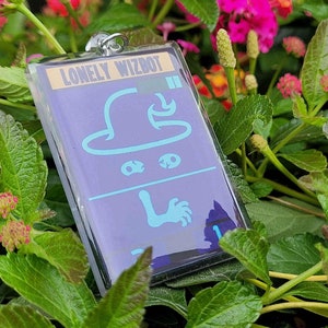 Lonely Wizcharm (Double-Sided Inscryption Lonely Wizbot Epoxy Acrylic Keychain)