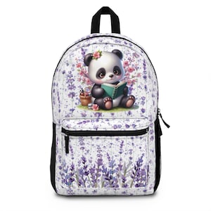 Panda Lovers Backpack for School With Tablet Compartment inside Waterproof Padded back Gift for Panda Bear Lovers,