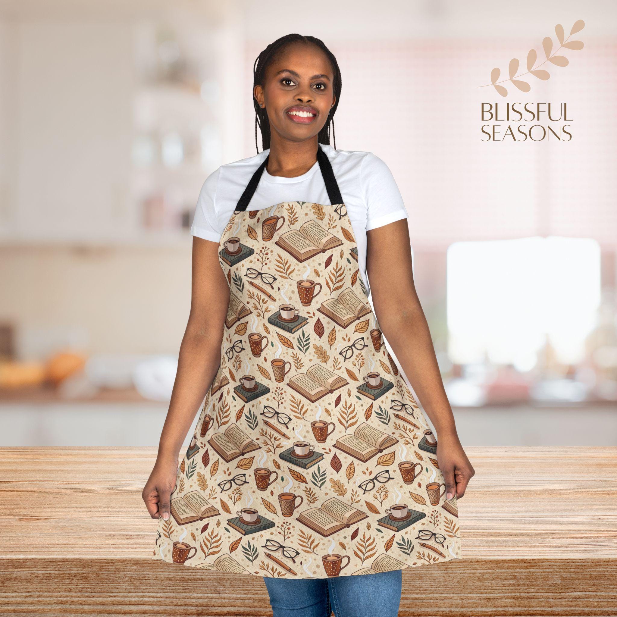 Coffee Book Lover Apron: Stain-free Chef Apron - Etsy