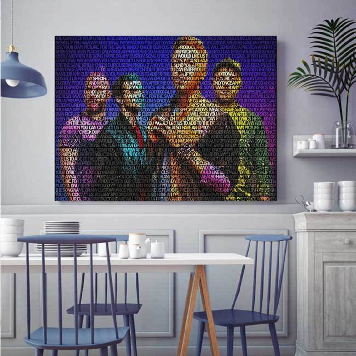 Coldplay Lyrical Canvas Wall Art /song Lyrics Print / Pop Etsy