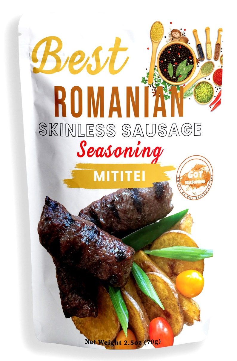 Romanian Mititei seasoning, Mititei spice blend, Mititei seasoning, Romanian seasoning, Romanian meat seasoning, authentic mititei seasoning image 1