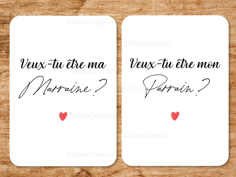 Cartes Veux-tu être mon Parrain / ma Marraine - Carte demande / annonce - Cadeau originale à offrir - message personnalisé image 6