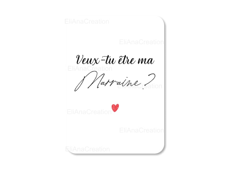 Cartes Veux-tu être mon Parrain / ma Marraine - Carte demande / annonce - Cadeau originale à offrir - message personnalisé image 2