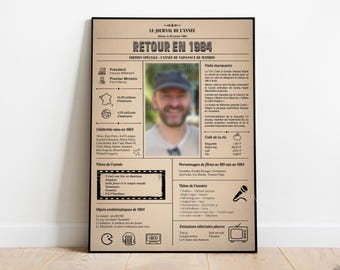 Birthday Poster - Personalized Gift - Personalized Birth Year Poster - Special Poster: Birth Year Journal