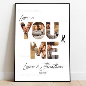 Póster de pareja para personalizar - Tú y yo - Amor - Regalo personalizado para ofrecer - Formato Digital - DESCARGA DIGITAL