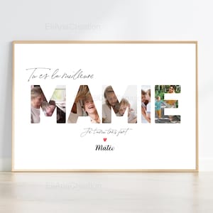 Personalized Grandma Poster - Gift for Grandmothers&#39; Day, a birthday or Christmas - Personalized message - Family