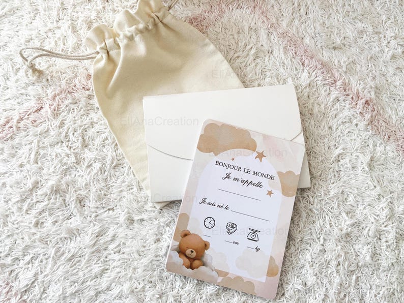 Cartes étapes bébé - Première année bébé - Mois anniversaires de la 1ère année - Cartes évolution de bébé - thème Ourson image 9