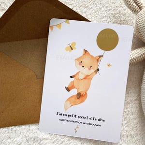 Scratch cards - gift to offer - surprise - pregnancy announcement - baby announcement - personalized message - baby shower - girl or boy