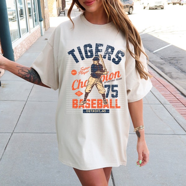 Detroit Vintage Baseball PNG - Baseball PNG - Summer Png - Tigers Png - Detroit Png - Trendy Summer Png - Michigan Png