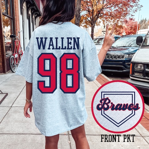 98 Braves PNG If We Were A Team Country Song Digital - Etsy