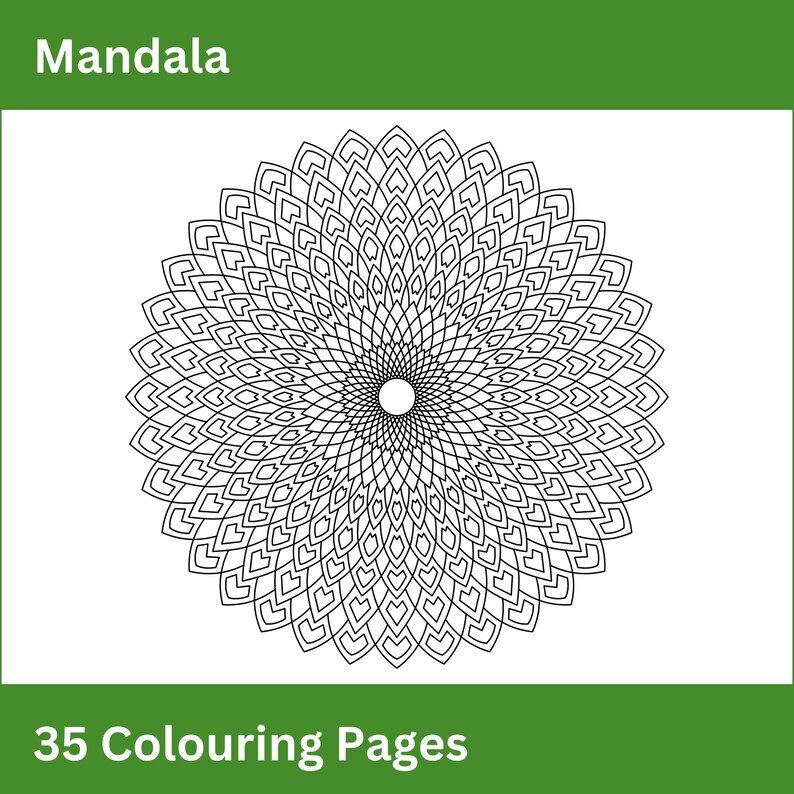 35 Mandala Colouring Pages for Adults - Abstract Geometric Coloring ...
