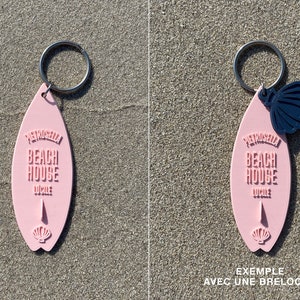 Porte clé personnalisé, planche de Surf Beach House, porte clé personnalisé surf, couleurs, idée cadeau, cadeau personnalisé image 6