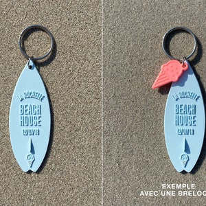 Porte clé personnalisé, planche de Surf Beach House, porte clé personnalisé surf, couleurs, idée cadeau, cadeau personnalisé image 7