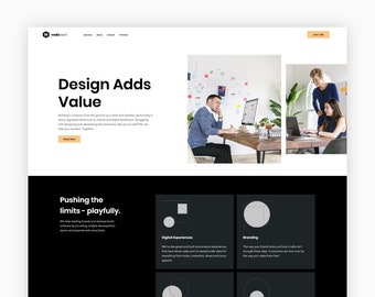Agency Web Template Etsy