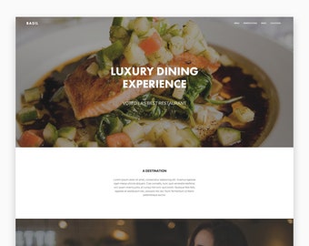 Luxury Restaurant Web Design, Cafe Website, Bar Template, Wix Web Design, Editor X Web Design Template