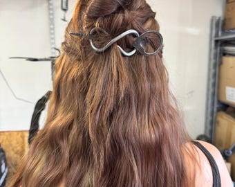 Hand forged bottle opener, hairpin