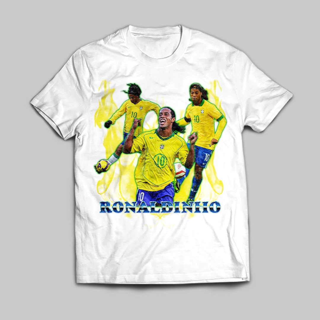 Ronaldinho Vintage Style T-shirt - Etsy