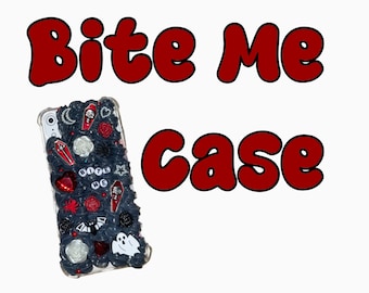 Bite Me Decoden Phone Case, Kpop inspired Phone case, Decoden Phone Case, Cute Cases for iPhone, Cute Cases for Android