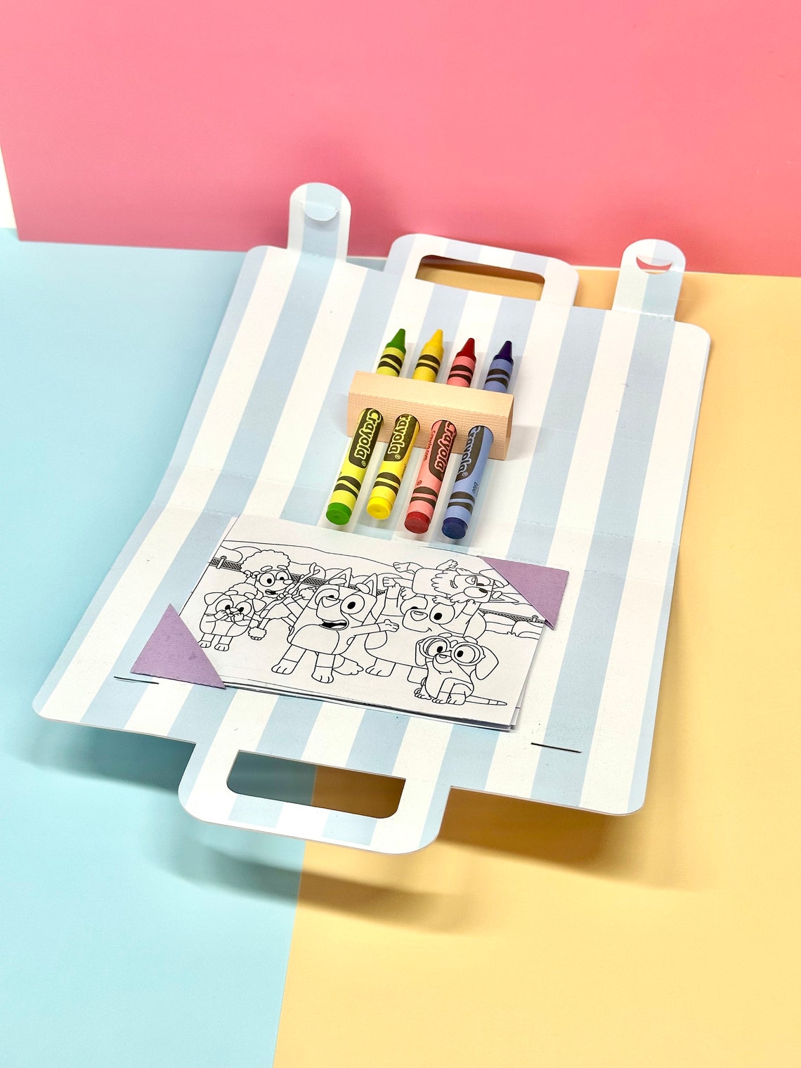 Bluey Theme Small Colouring Activity Suitcase Party Favour - Etsy