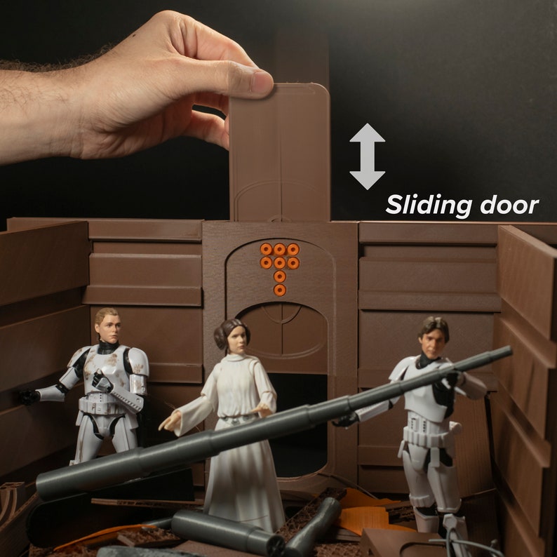 Trash Compactor Diorama STL Dateien Star Wars Black Series Etsy Schweiz