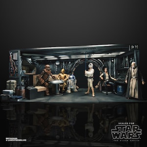 Millennium Falcon Diorama 3D Print STL Files - Black Series 6" Scale - Inspired by Star Wars