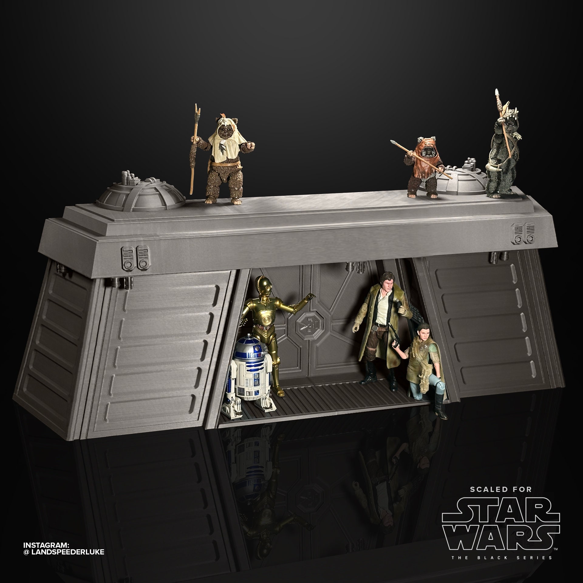 Star Wars - Bunker d'Endor avec ensemble de jeu Rebel d'Endor | Elbenwald