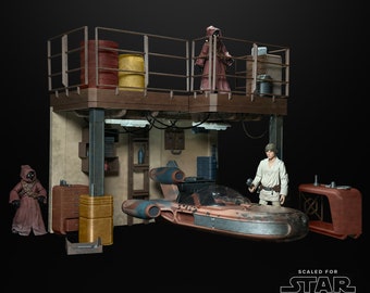 Speeder Garage - Star Wars Galaxy's Edge geïnspireerd 3D Print STL-bestanden