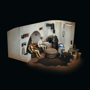 Obi Wan Kenobi&#39;s Hut Diorama STL Files Star Wars Black Series, or other 6&quot; Action Figures