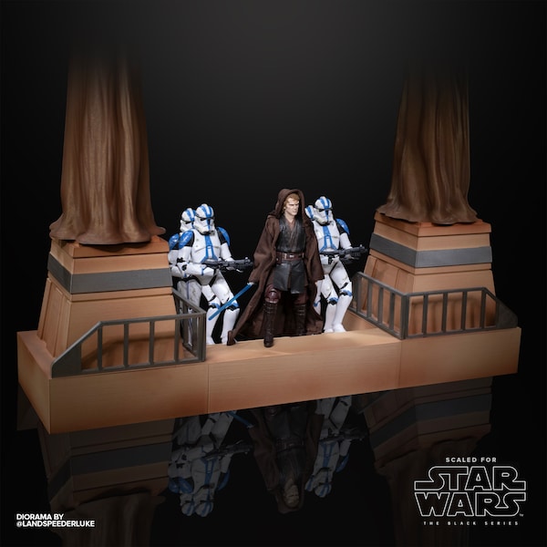 Fichiers d'impression 3D des escaliers du temple Jedi - inspirés de Star Wars La revanche des Sith
