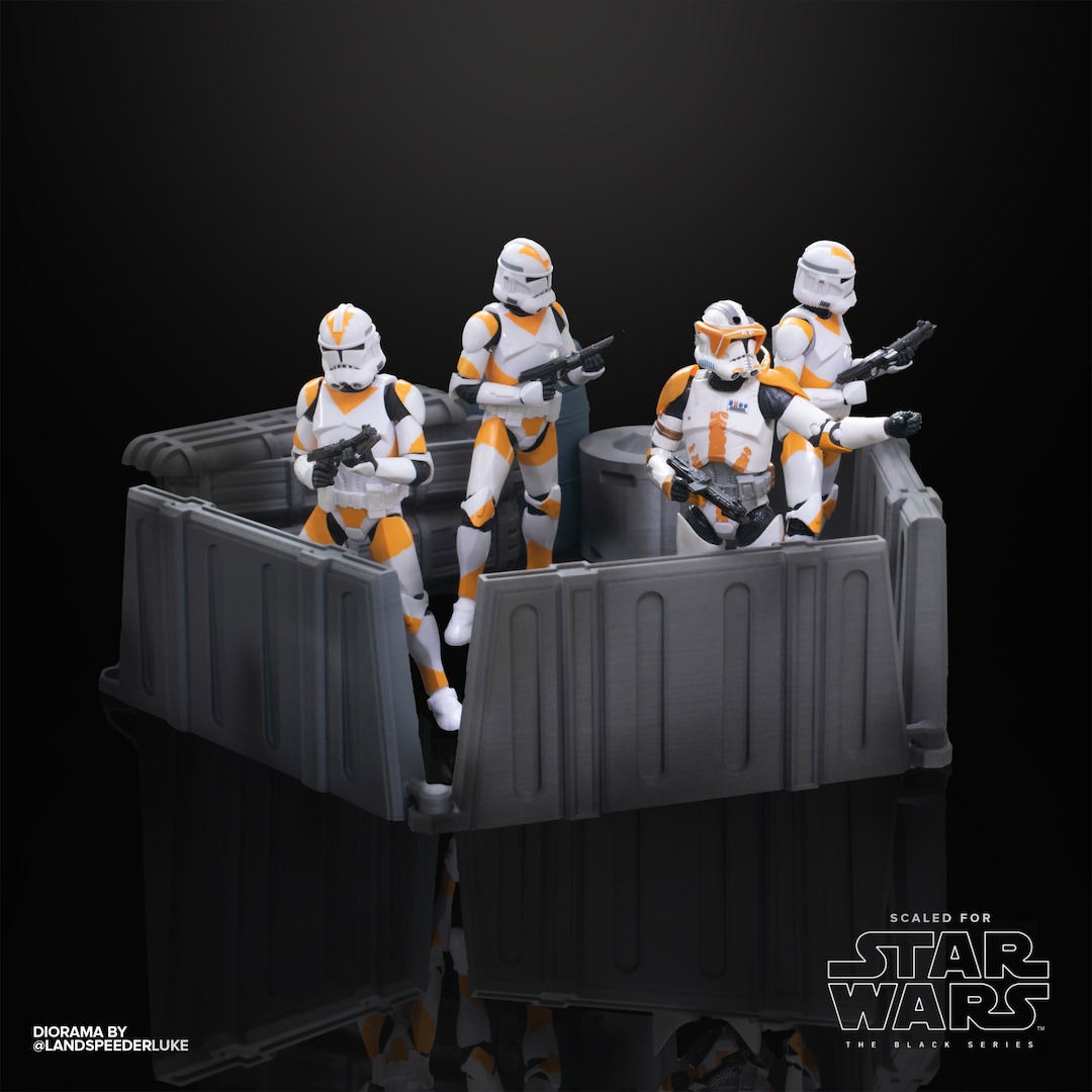 Star Wars Defense Barricade Diorama STL Files Star Wars Black Etsy.de