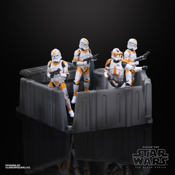 Star Wars Defense Barricade Diorama STL-bestanden Star Wars Black Series of andere 6" actiefiguren