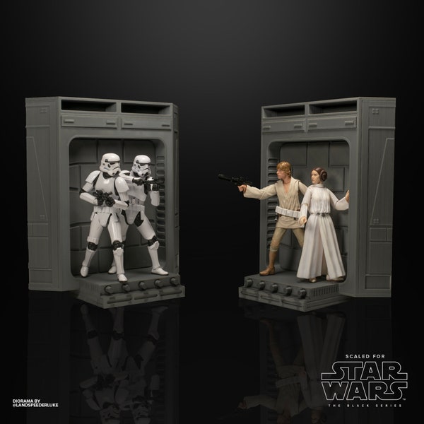 Death Star Door Diorama STL 3D Print Files - Inspired by Star Wars A New Hope