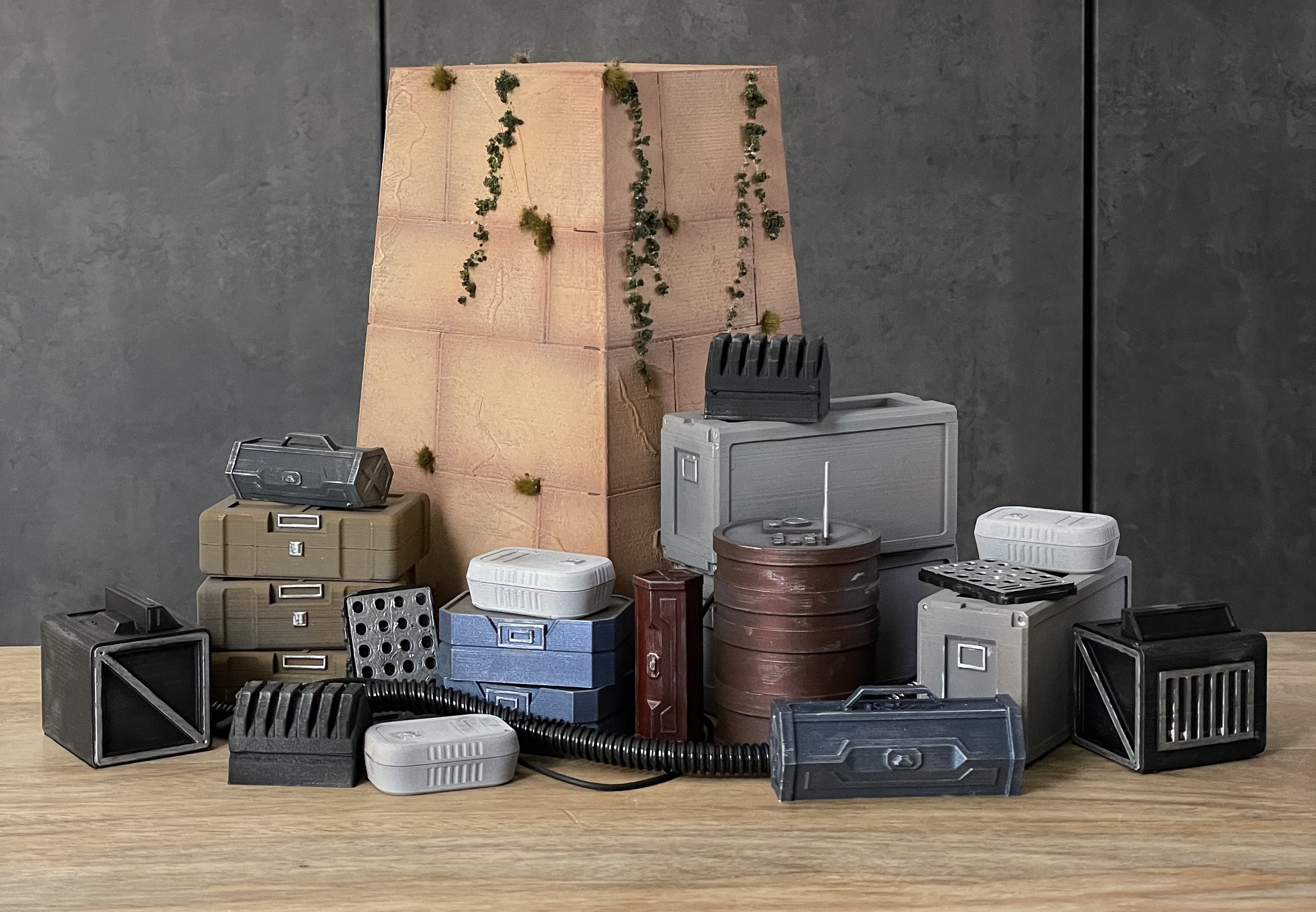 Yavin Rebel Base Crates and Column Diorama STL Files Star Yavin Rebel Base Crates and Column Diorama STL Files Star
