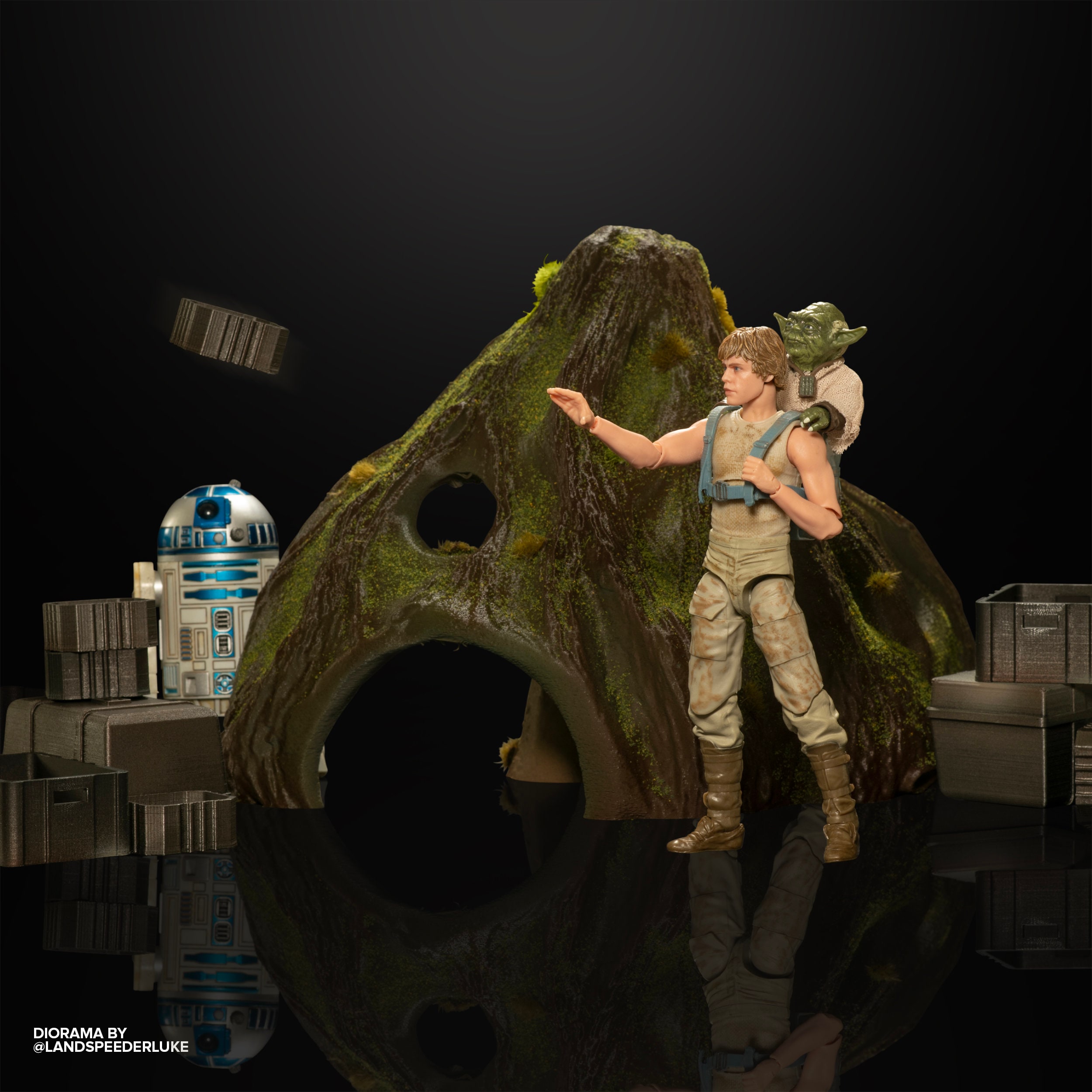 Yoda's Hut Diorama STL 3D Print Files Inspired by Star Etsy Canada