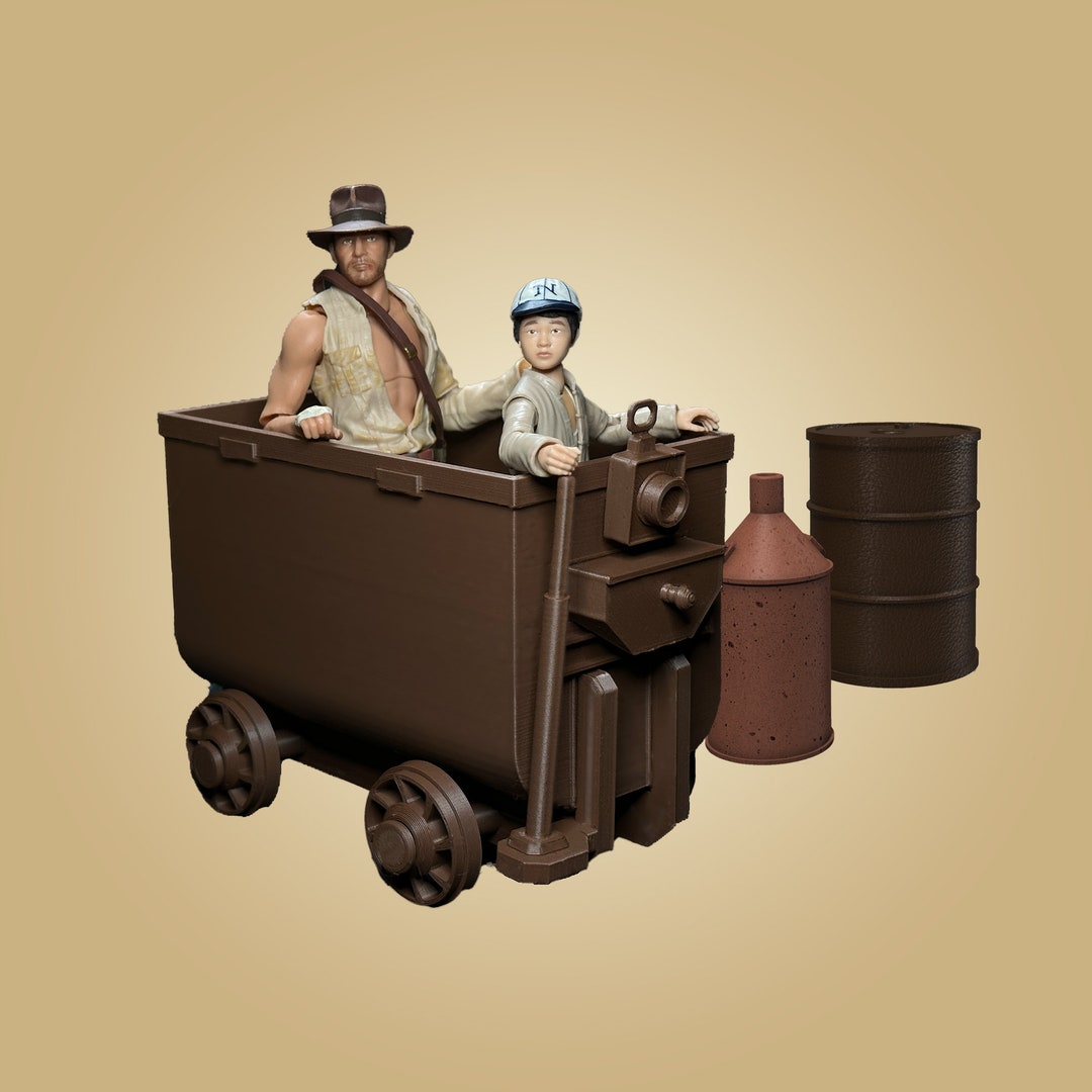 Temple Mine Cart STL Files for 3D Printing Inspired by Indiana Jones and the Temple of Doom Etsy