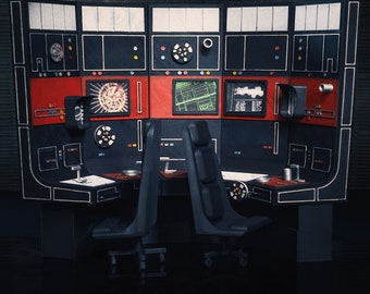 Death Star Control Room Diorama STL 3D Print Files - Inspired by Star Wars