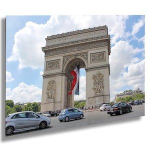 Arc de Triomphe Paris France Print, French Architecture, Downtown Paris France, Monument Photography, Landmark