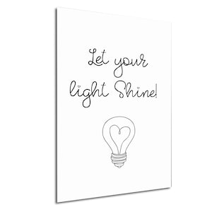 Mateo 5:16, Deja que tu luz brille, imprimible, arte bíblico, versículo ilustrado, versículo para mujeres, decoración cristiana del hogar, descarga digital