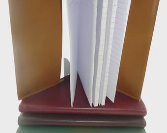 Caderno de couro luxuoso diário A5 bloco de notas recarregável 4 VENDIDO