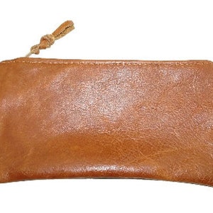 Estojo de couro genuíno com zíper, caneta/lápis/moeda, bolsa para escola, escritório, microfone, reino unido 2 vendido