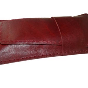 Estojo de couro real para caneta 3-4, bolsa artesanal, rolo, caneta-tinteiro, 2 VENDIDO