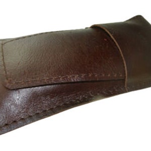 Estojo de couro real para caneta 3-4, bolsa artesanal, rolo, caneta-tinteiro, 2 VENDIDO