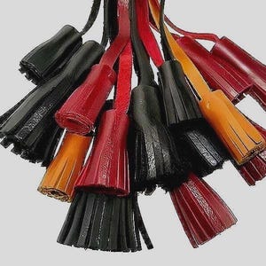 Tassel Schuh dekorative Quasten 268 Paar verkauft echtes Leder Tag Pull Krawatte Original Tasche Dekoration Knebel UK