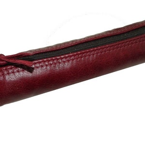 Astuccio portapenne con cerniera tubolare 10 VENDUTI astuccio portapenne portamonete portatrucco vera pelle