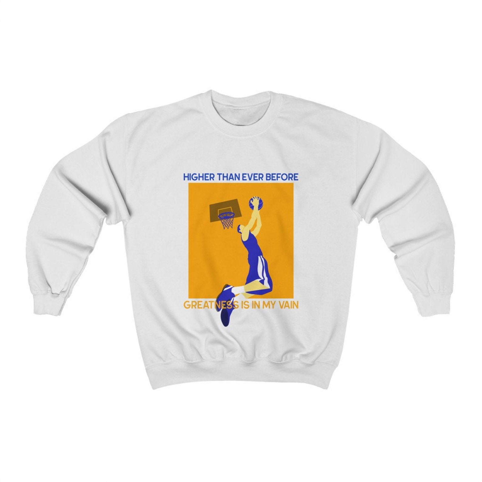 Basketball Crewneck Sweatshirt Etsy