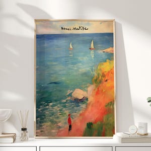 Matisse Ocean, Matisse Print, Matisse Poster, Henri Matisse, Matisse Collection, Picture Matisse, Matisse Pastel, Cottagecore Matisse