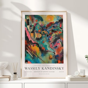 Wassily Kandinsky, Kandinsky Print, Kandinsky Wall Art, Russian Art, Russian Print, Abstract Art, Wallart Abstract, Abstract Wall Art